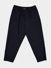 Marni Blue Black Cropped Tropical Wool Trousers