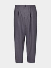 Marni Graphite Grey Tropical Wool Trousers