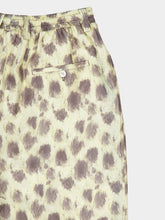 Marni Crayon Leopard Prints Silk Bermuda Shorts