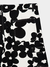 Marni Black and White Dillies Print Cotton Cargo Pants