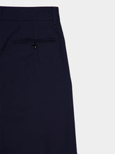 Marni Dark Blue Virgin Wool Tailored Shorts