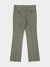Marni Grey Checked Knitted Cotton Trousers