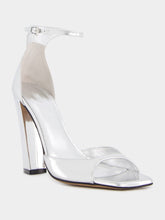 Paris Texas Grace Silver Mirror Leather Sandals