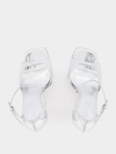 Paris Texas Grace Silver Mirror Leather Sandals