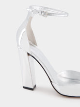 Paris Texas Grace Silver Mirror Leather Sandals