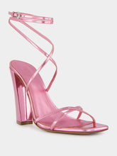 Diana Pink Mirrored Leather 105mm Sandals