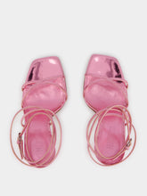 Paris Texas Diana Pink Mirrored Leather 105mm Sandals