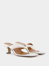 Paris Texas White Portofino Leather Mules