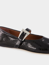Paris Texas Black Sveva Buckle Ballet Flat