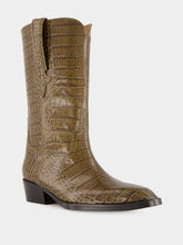 Paris Texas Hilda Croco Leather Boots