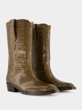 Paris Texas Hilda Croco Leather Boots