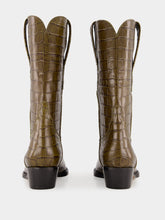 Paris Texas Hilda Croco Leather Boots