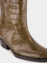 Paris Texas Hilda Croco Leather Boots
