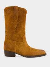 Paris Texas Cognac Suede Hilda Boot 35
