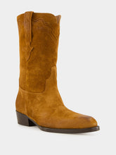 Paris Texas Cognac Suede Hilda Boot 35