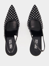 Paris Texas Black Lidia Crystal Slingback