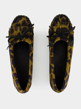 Paris Texas Indiana Loafer in Russet Leopard Suede