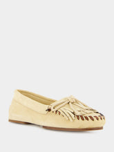 Paris Texas Ecru Indiana Suede Leather Loafers