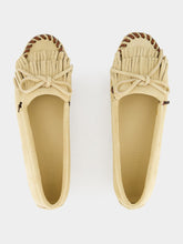 Paris Texas Ecru Indiana Suede Leather Loafers