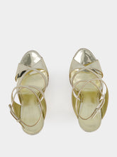 Paris Texas Gold Laila Gold Wedge Sandals