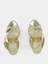 Paris Texas Gold Laila Gold Wedge Sandals