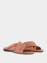 Paris Texas Texas Rose Flat Sandals in Nappa Leather