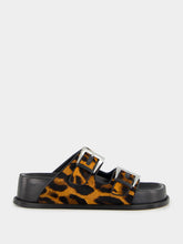 Paris Texas Leopard Cleveland Flat Sandals