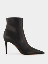 Paris Texas Black Vera 85 Calf Leather Stiletto Ankle Boots