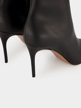 Paris Texas Black Vera 85 Calf Leather Stiletto Ankle Boots