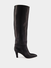 Paris Texas Black Elsa 75 Leather Knee-High Boots