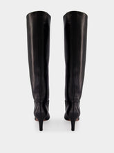 Paris Texas Black Elsa 75 Leather Knee-High Boots