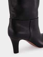 Paris Texas Black Elsa 75 Leather Knee-High Boots