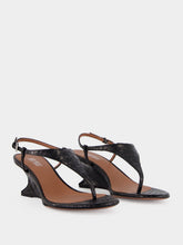 Paris Texas Black Leather Nina Thong 50 Sandals