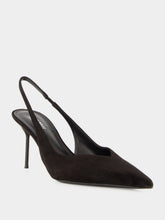 Paris Texas Black Lidia 70 Suede Slingback Pumps