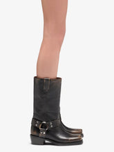 Paris Texas Black Roxy Brushed Leather Boots