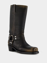 Paris Texas Black Roxy Brushed Leather Boots