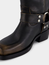 Paris Texas Black Roxy Brushed Leather Boots