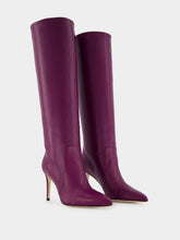 Paris Texas Burgundy Nappa Leather Stiletto Boots