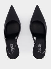 Paris Texas Black Lidia 110 Slingback Patent Leather Heels