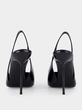Paris Texas Black Lidia 110 Slingback Patent Leather Heels