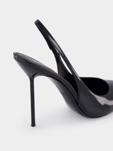 Paris Texas Black Lidia 110 Slingback Patent Leather Heels