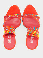 Paris Texas Holly Zoe Orange 105mm Leather Sandals