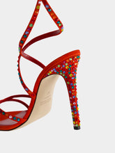 Paris Texas Holly Zoe Orange 105mm Leather Sandals