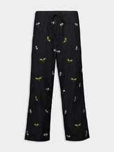 Baziszt Black Thistle Embroidered Pants