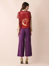 Paula Cassiopeia Embroidered Suede Vest with Fringes