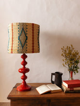 House of Capricorn Handmade Coruche Natural and Multicoloured Reed Abat Jour