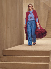 Paula Pistia Denim Tailored Pants