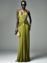 Tom Ford Chartreuse Reverie Maxi Dress