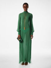Tom Ford Green Silk Crepon Maxi Dress
