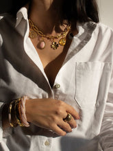 Aurélie Bidermann Gold Hazelnut Charm Bar Necklace